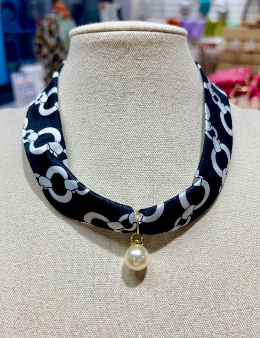 Pearl Scarf Necklace