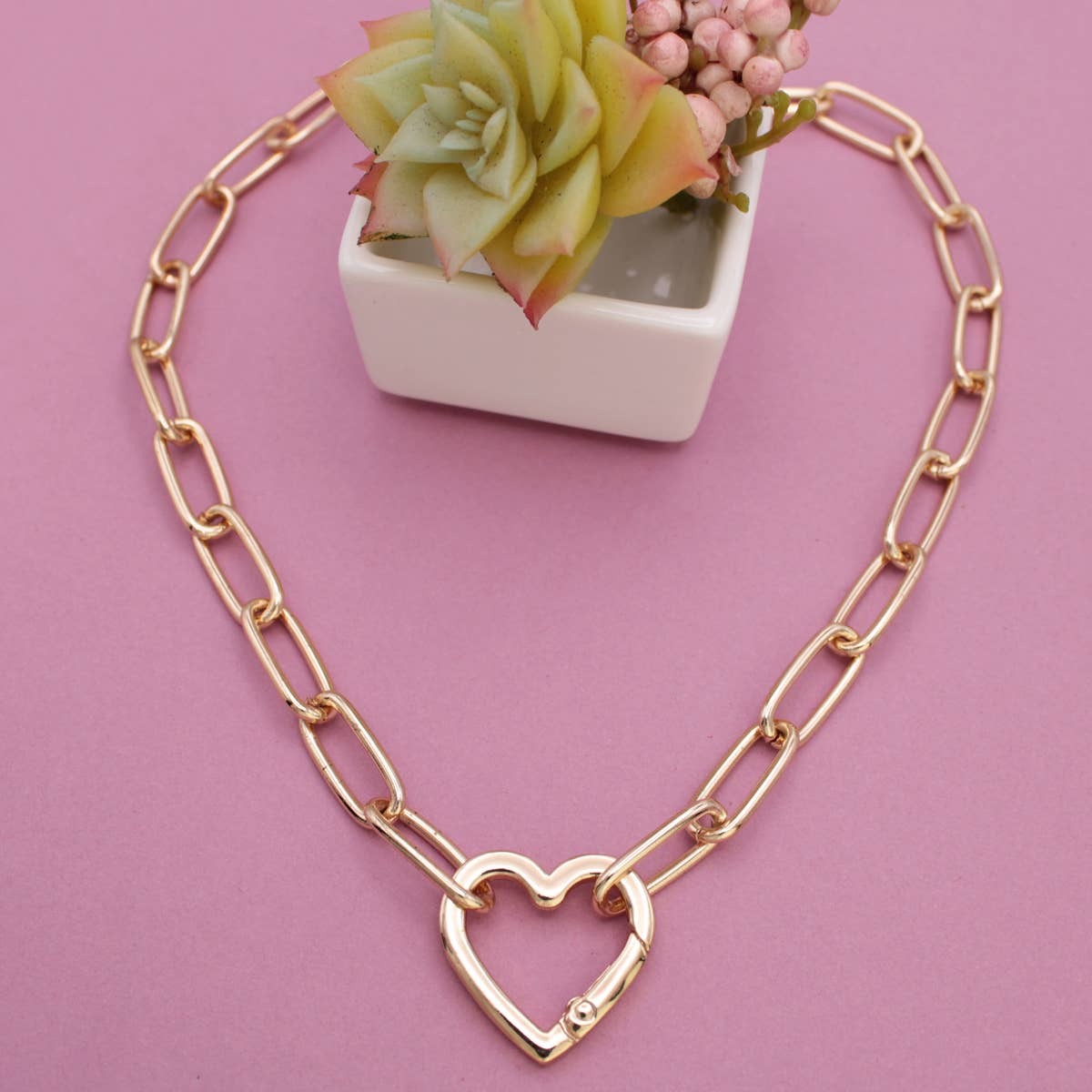 Locks of Love Heart Necklace