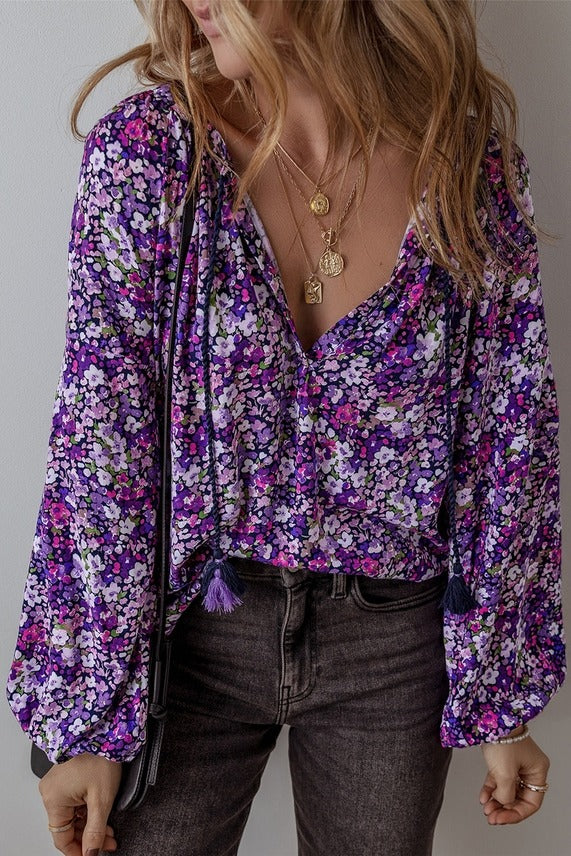 Boho Floral Top