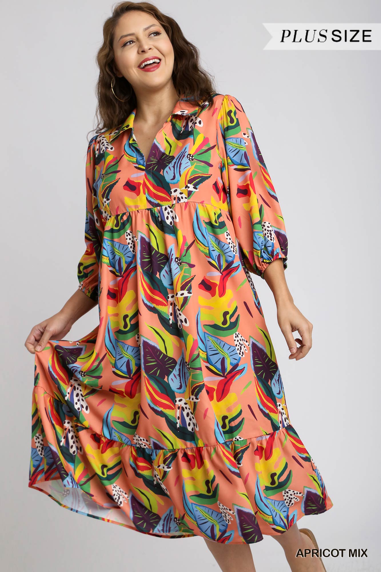 Apricot Confetti Dress