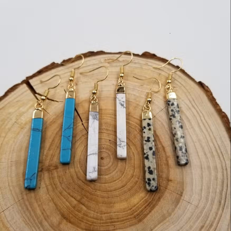 Natural Stone Earrings