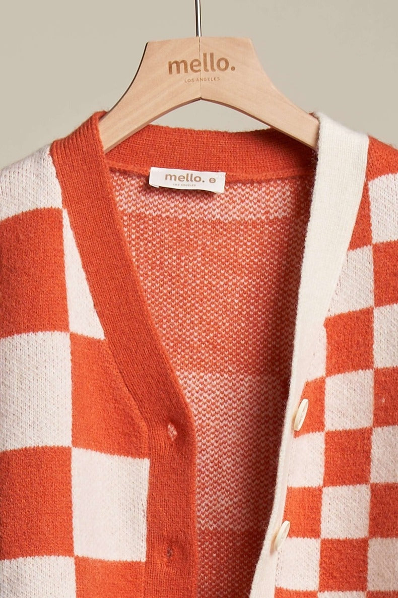 Checker Cardigan