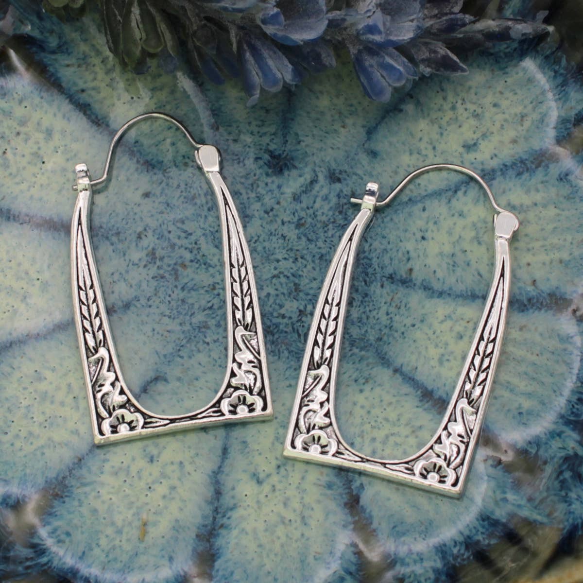 Vintage Square Earrings