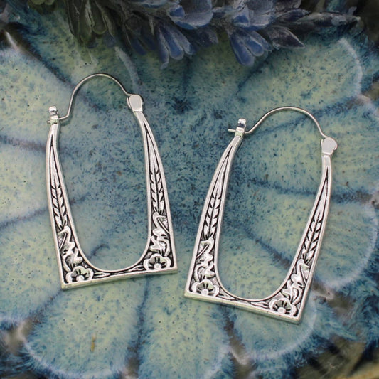Vintage Square Earrings