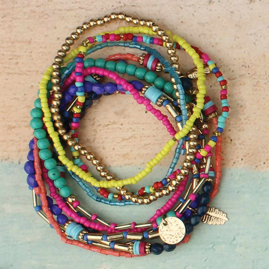 Boho Beaded Bracelet Set